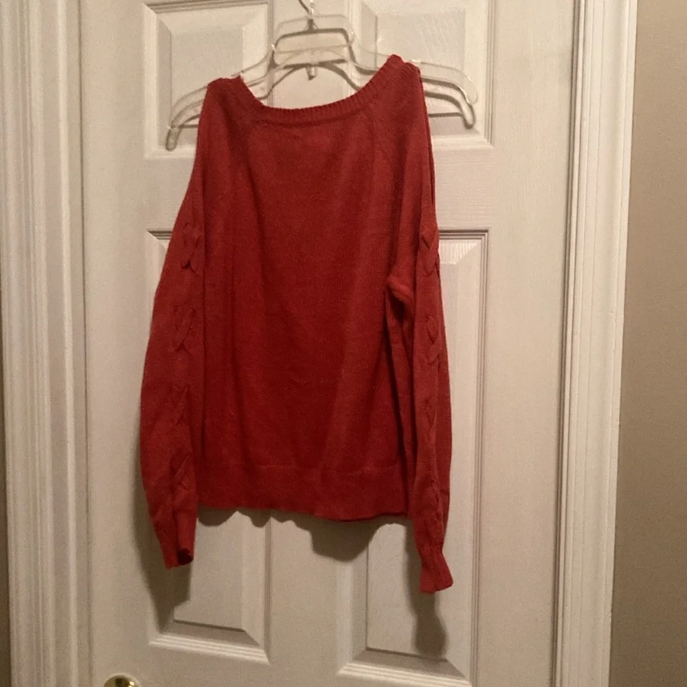 Aeropostale‎ Off-Shoulder Red Sweater